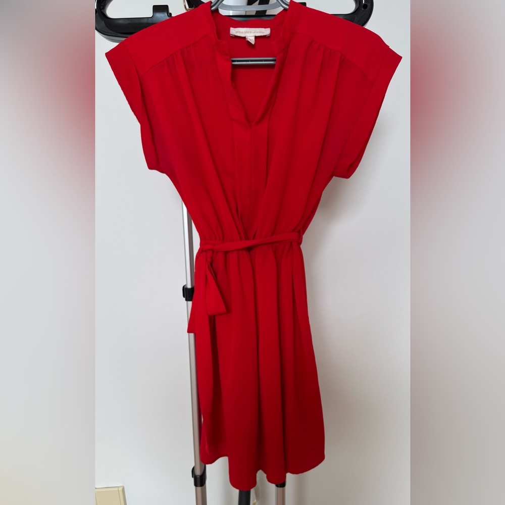 Elegant Red Summer Dress - Medium